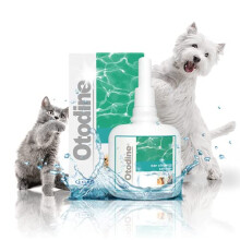 ICF Otodine Dog Ear Cleaner - Drops to Stop Head Shaking, Itchy & Waxy Ears - Non-Toxic - Ear Cleaning Solution for Dogs - Dropper Bottle 100 ml