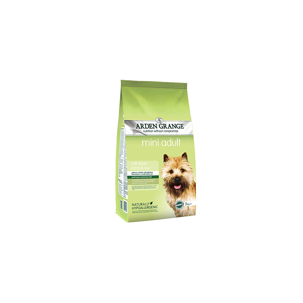 Arden Grange Adult Mini Dry Dog Food Lamb & Rice, 2 kg