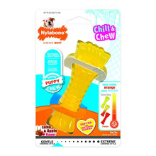 Nylabone Puppy Dog Teething Colour Change Freezer Bone Dog Chew Toy, Lamb & Apple Flavour, Small, for Puppies Up to 11 kg