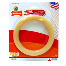 Nylabone Dura Chew Giant Ring Extreme Tough Dog Chew Toy, Original Flavour, Large, for Dogs Up to 23 kg