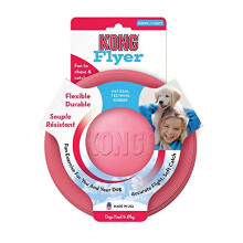 KONG - Puppy Flyer - Teething Rubber, Flying Disc Dog Toy - For Small Puppies (Assorted Colours)