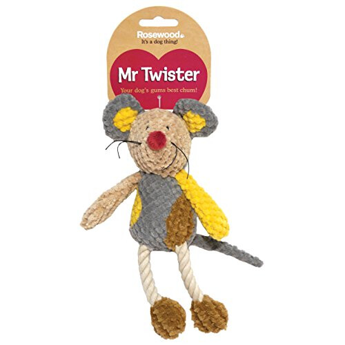 Rosewood Rosewood Molly Mouse Dog Toy, clear 1