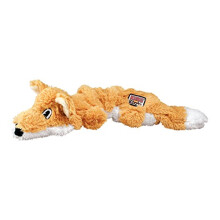 KONG - Scrunch Knots Fox - Internal Knotted Ropes and Minimal Stuffing for Less Mess - For Small/Medium Dogs