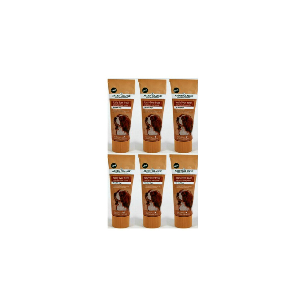 6 x 75g Arden Grange Liver Paste Dog Treat