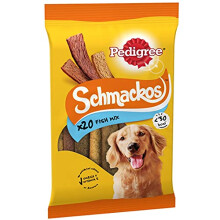 Pedigree Schmackos Fish Mix - Dog Treats in A Variety of Fish Flavours, 180 Strips, 9 x 144 g