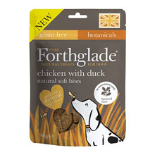 Forthglade National Trust Natural Dog Treats - Grain Free Soft Bites Chicken with Duck (8 x 90g) Resealable Bags