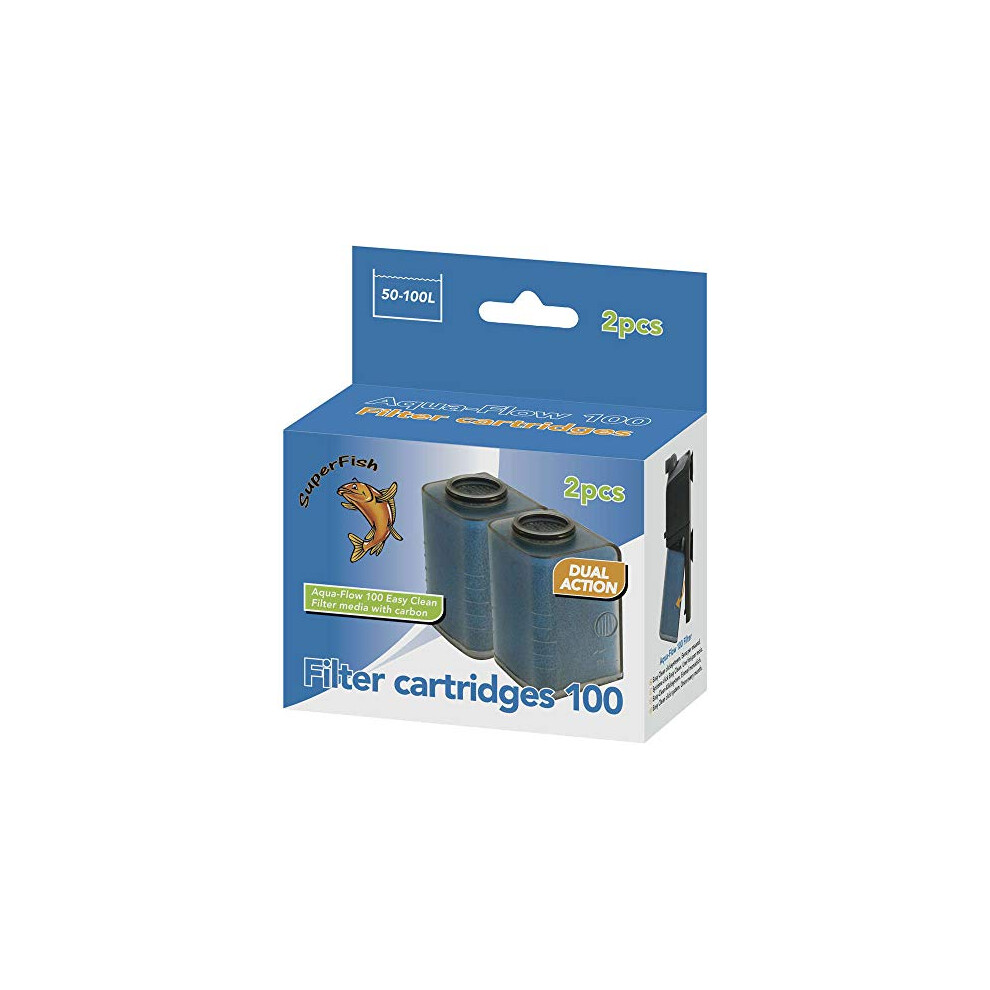 Superfish Aqua Flow 100 Easy Click Cartridge (2Pk)