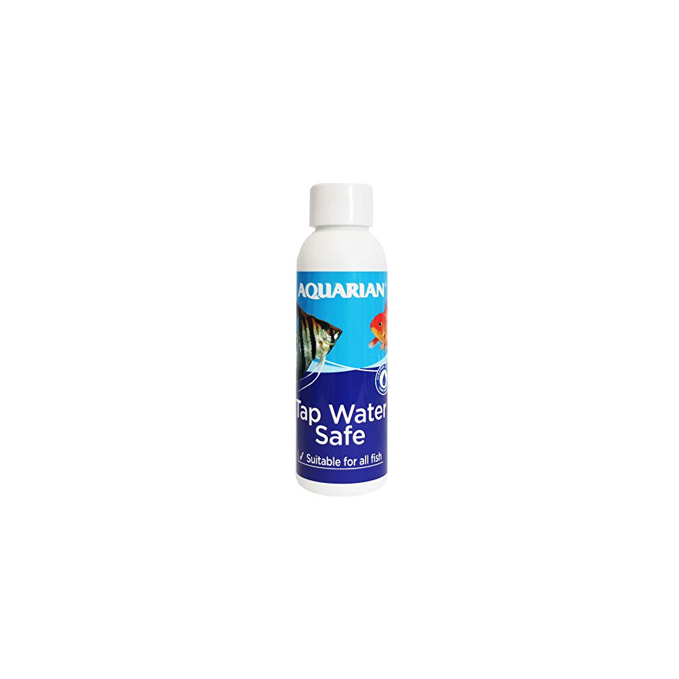 AQUARIAN TAP WATER SAFE, Aquarium Water Conditioner, 118 ml Bottle