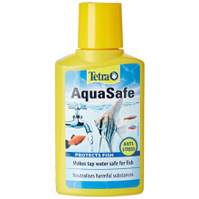 Tetra AquaSafe to Turn Tap Water into Safe and Healthy Water for Fish and Plants, 100 ml