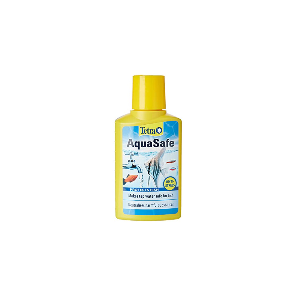 Tetra AquaSafe to Turn Tap Water into Safe and Healthy Water for Fish and Plants, 100 ml