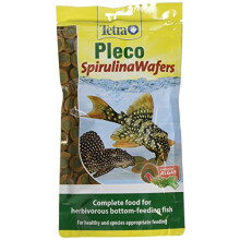 Tetra Pleco Spirulina Wafers for All Herbivorous Bottom-Feeding Fish, 150g