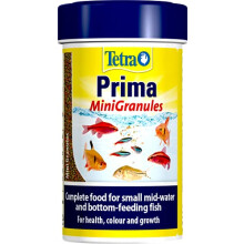 Tetra Prima Fish Food Mini Granules , Complete Fish Food for Small Mid-Water and Bottom-Feeding Fish, 100 ml
