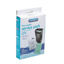 Interpet 1 Month Service Pack for the Interpet Internal Cartridge Filter CF3 (1 x Filter Cartridge, 1 x Algaway Pad)