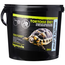Komodo Complete Holistic Tortoise Diet Fruit and Flower 2kg, Balanced food for Tortoises, Natural Flavoured Tortoise Food