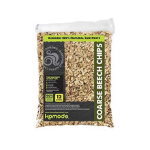 Komodo Coarse Beech Chips, Substrate for Reptiles, Natural Substrate, Reptile Substrate, Beech Chips, Coarse, 12 Litres