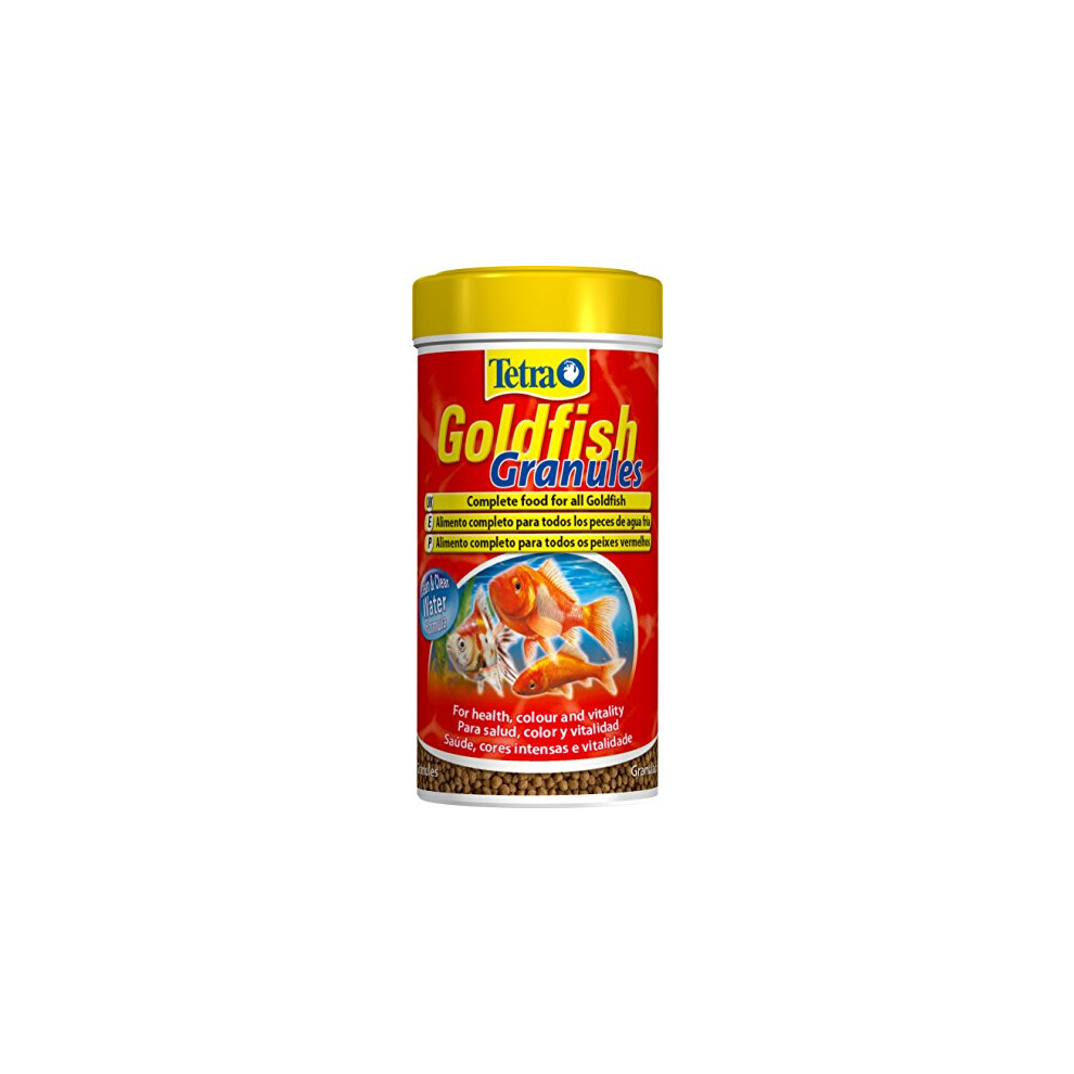 Tetra Goldfish Fish Food Granules, Complete Fish Food for All Smaller Goldfish, 80 g