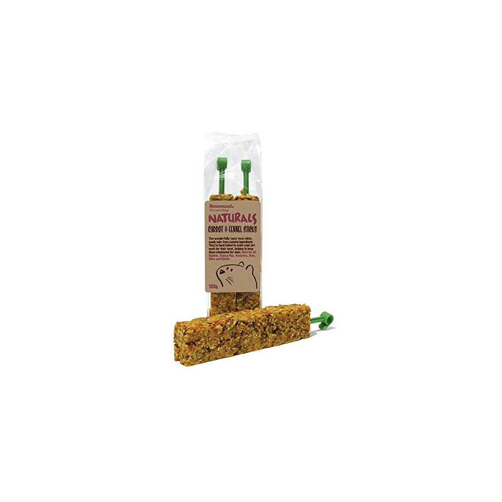 Rosewood Naturals Carrot and Fennel Sticks Treat 120 g