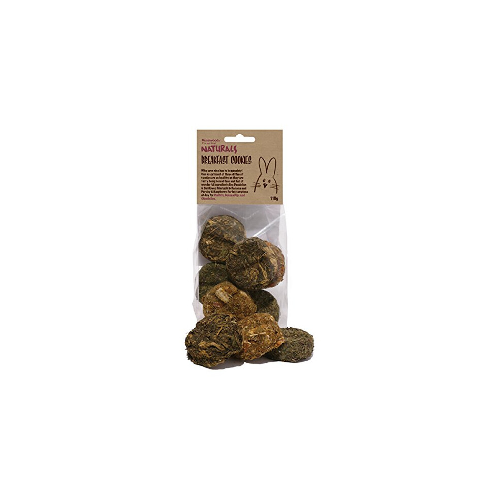 Rosewood Boredom Breaker Natural Treat Breakfast Cookies, Transparent, 110 g