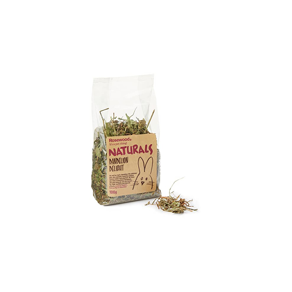 Rosewood Boredom Breaker Natural Treat Dandelion Delight, 100g