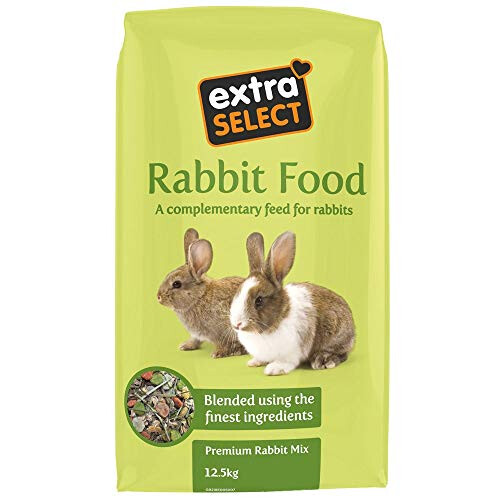 Extra Select Premium Mix with Dried Grass Rabbit Feed, 12.5 kg
