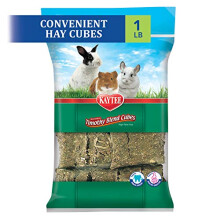 Kaytee Natural Timothy Hay Cubes High Fibre Food, 454 g