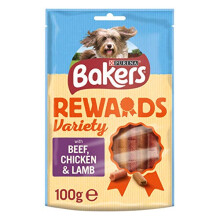 Bakers Rewards Dog Treats Mixed Variety 100g (Case of 8)