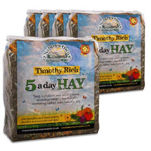 Tigerbox 5 Kilogram Natures Own Timothy Rich 5 a Day Hay Foraging Feed for Rabbits Guinea Pigs Chinchillas