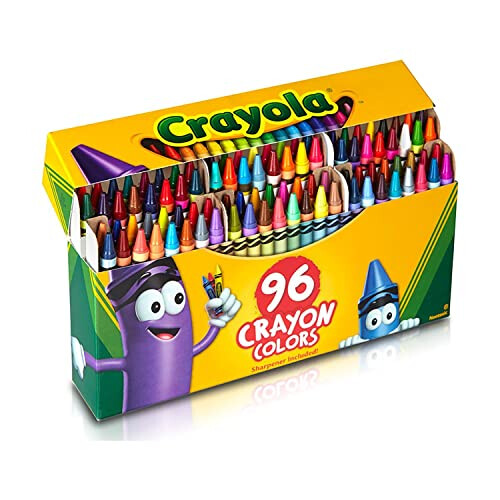 Crayola Crayola; Crayons; Art Tools; 96 ct.; Durable, Long-Lasting Colors, Built-in Sharpener 1