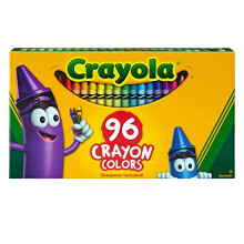 Crayola; Crayons; Art Tools; 96 ct.; Durable, Long-Lasting Colors, Built-in Sharpener