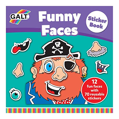 Galt Galt Toys Funny Faces Sticker Book