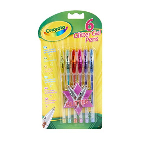 Crayola Crayola Glitter Gel Pens (6 Pack), 37747 1