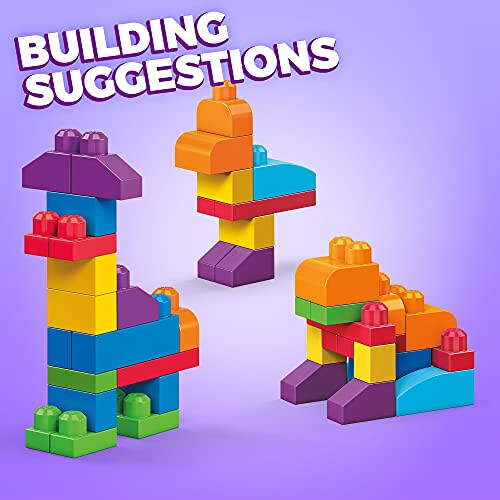 MEGA Mega Bloks First Builders Big Building Bag 60-pc Blue 2