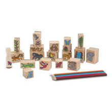Melissa & Doug Stamp-a-Scene - Rain Forest | Arts & Crafts | Stamp Sets & Stencils | 4+ | Gift for Boy or Girl