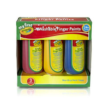 My First Crayola/Mini Kids Washable Finger Paint, Pack of 3, multicoloured, 81-8108
