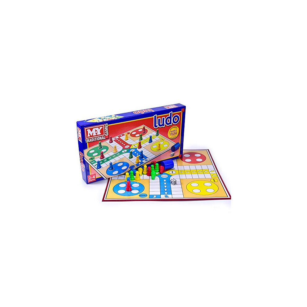 KandyToys M.Y Ludo Game - Traditional Ludo Board Game for Kids & Adults