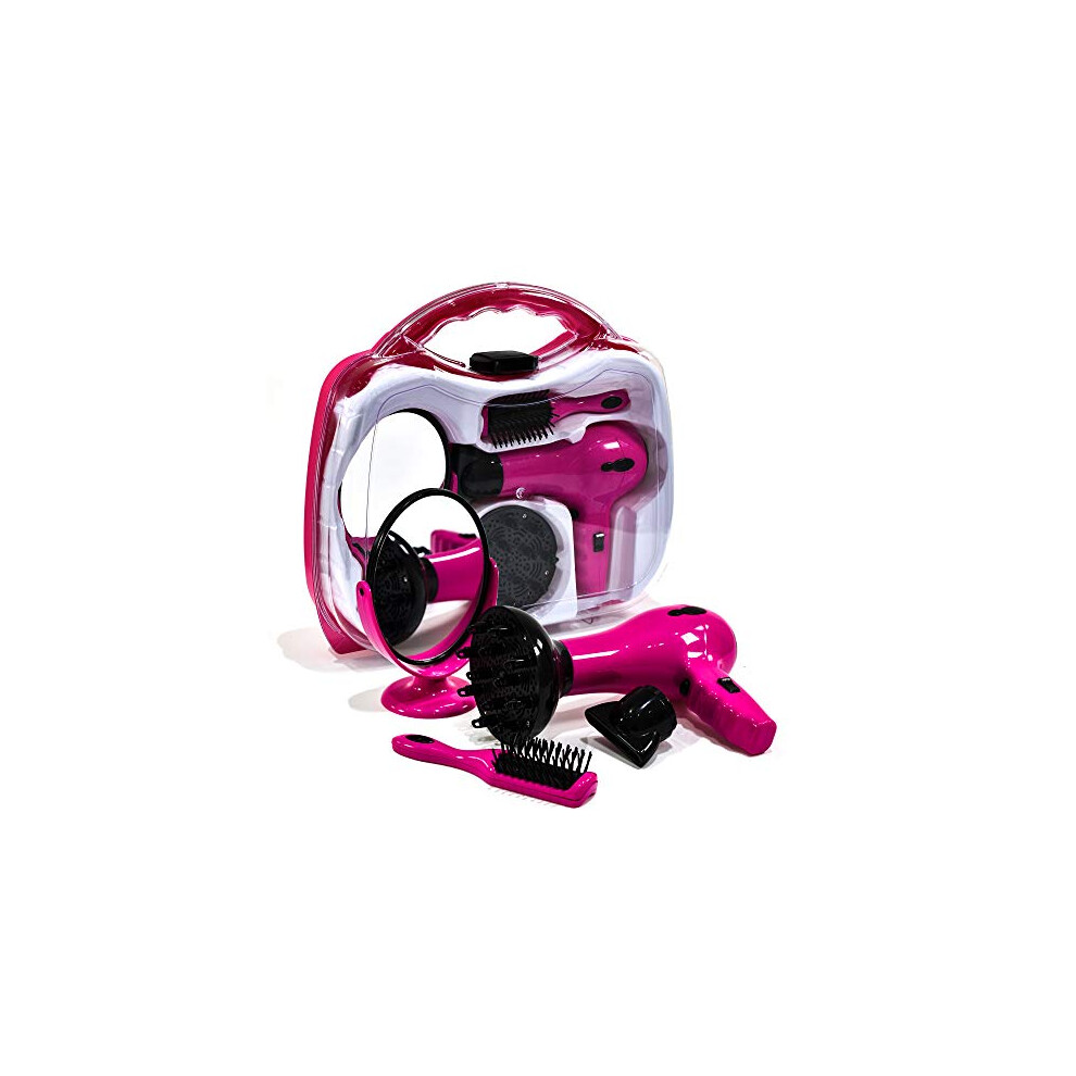 Kandy Toys Girls Battery Operated Hairstyler Set Carry Case