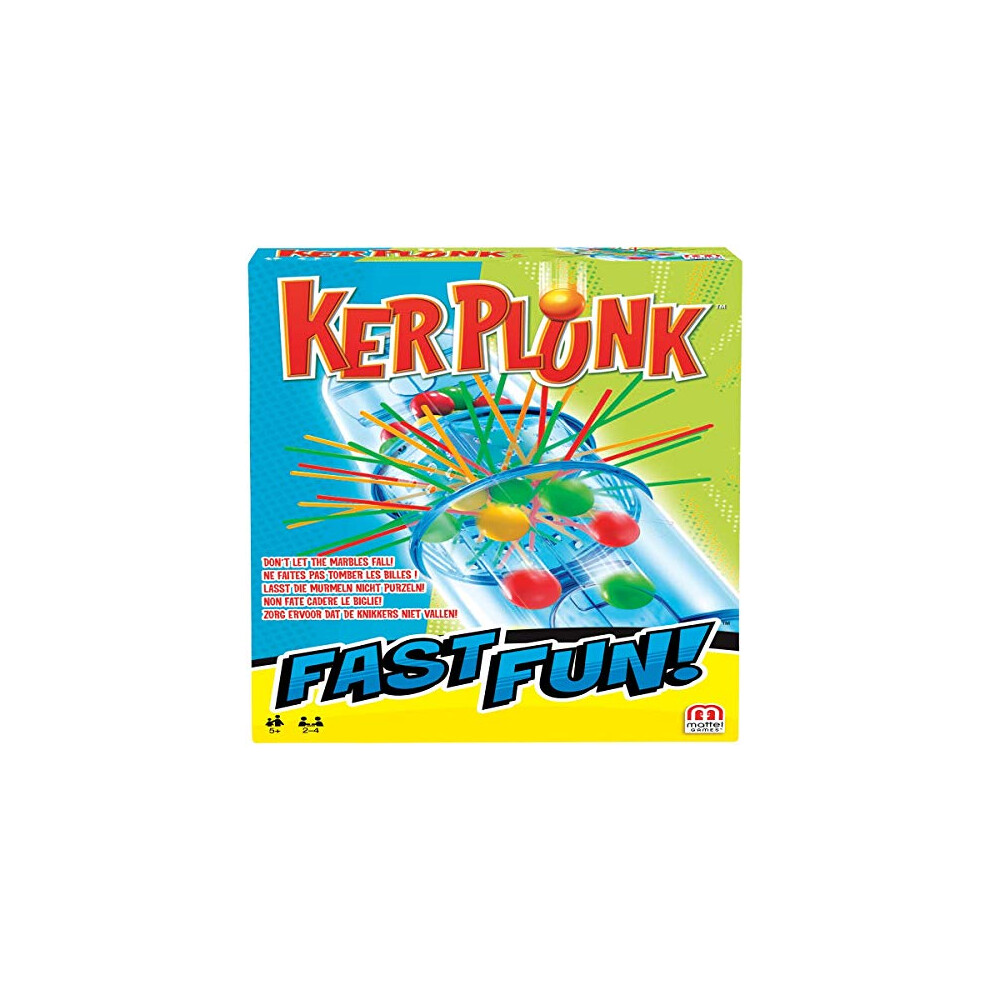 Mattel Games Fast Fun Blokus/Kerplunk, Two Player Game, Playing Time Approx. 15Ãâ Minutes, Age 5+