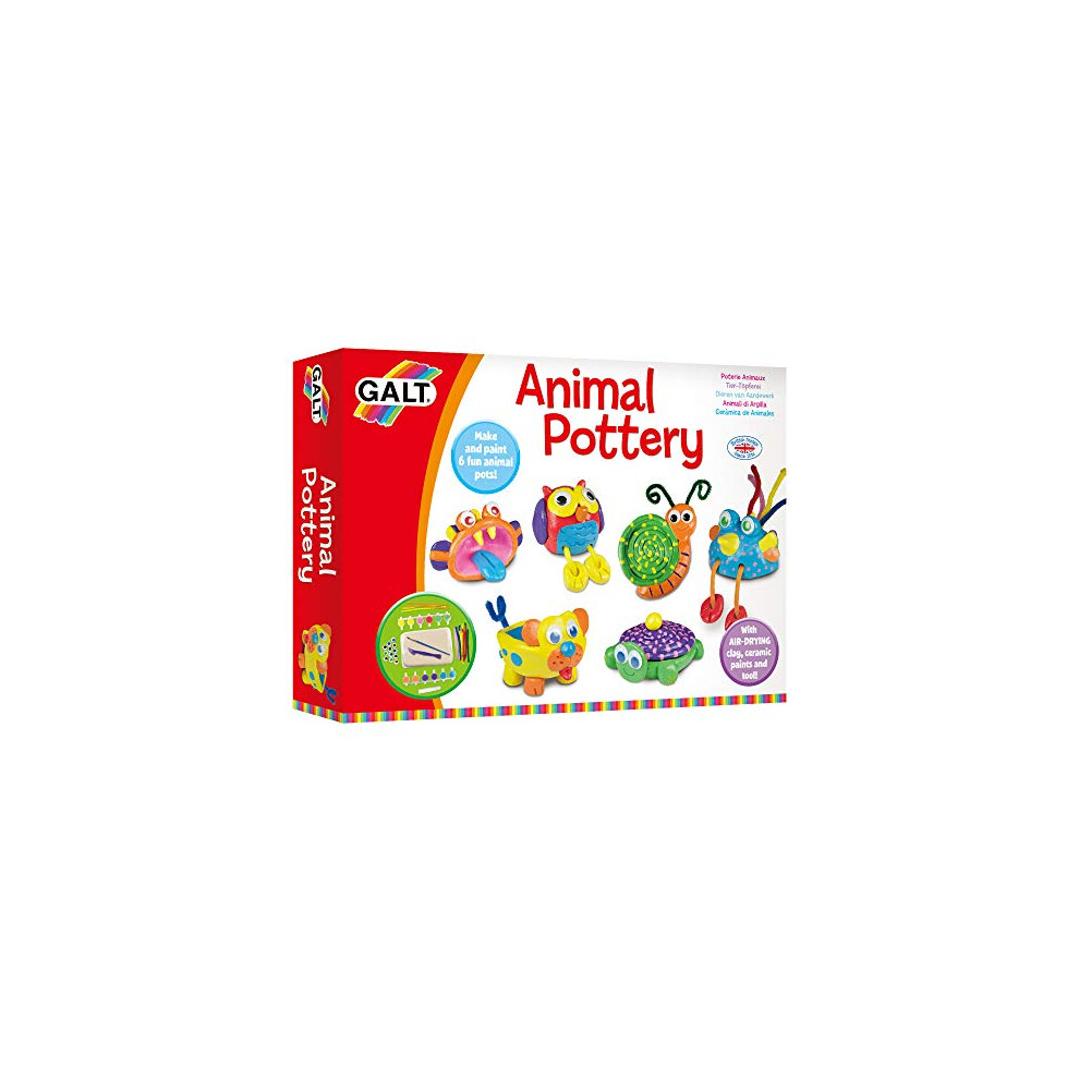 Galt Toys, Animal Pottery, Kids' Craft Kits, Ages 6 Years Plus
