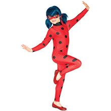 Rubie's Official Miraculous Ladybug Childs Costume and Eye mask, Superhero, Childs Size Medium Age 5-6