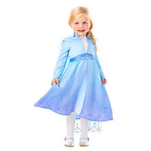Rubie's Official Disney Frozen 2, Elsa Classic Travel Dress, Childs Costume, Size Age 9-10 Years