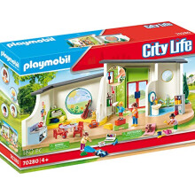 PLAYMOBIL 70280 City Life Pre-School Rainbow Daycare, for Children Ages 4+