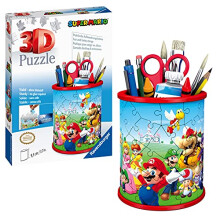 Ravensburger Super Mario - Pencil Pot 3D Jigsaw Puzzles for Kids Age 6 Years Up - 54 Pieces