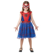 Rubie's Official Marvel Spider-Girl Deluxe Child's Costume, Superhero Fancy Dress, Child's Size Large Age 7-8, Height 128 cm