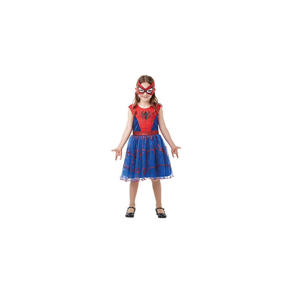 Rubie's Official Marvel Spider-Girl Deluxe Child's Costume, Superhero Fancy Dress, Child's Size Large Age 7-8, Height 128 cm