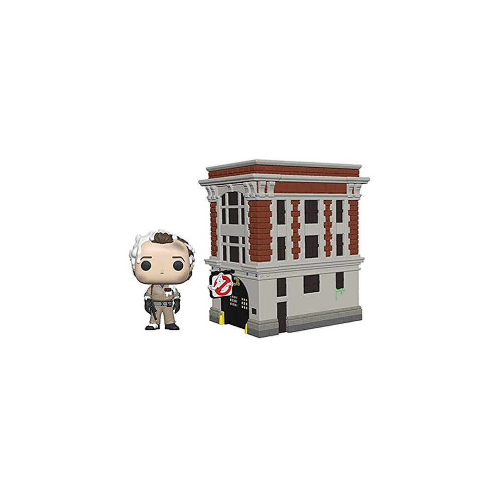 Funko 39454 POP Town: Ghostbusters-Peter with House Collectible Figure, Multicolour, Standard