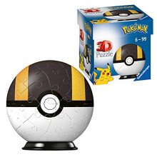 Ravensburger Pokemon Ultra Ball - 3D Jigsaw Puzzle Ball for Kids Age 6 Years Up - 54 Pieces - Pokeball