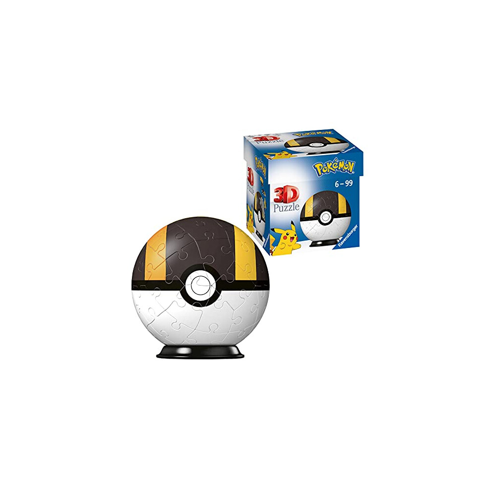 Ravensburger Pokemon Ultra Ball - 3D Jigsaw Puzzle Ball for Kids Age 6 Years Up - 54 Pieces - Pokeball