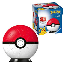 Ravensburger Pokemon Pokeball - 3D Jigsaw Puzzle Ball for Kids Age 6 Years Up - 55 Pieces