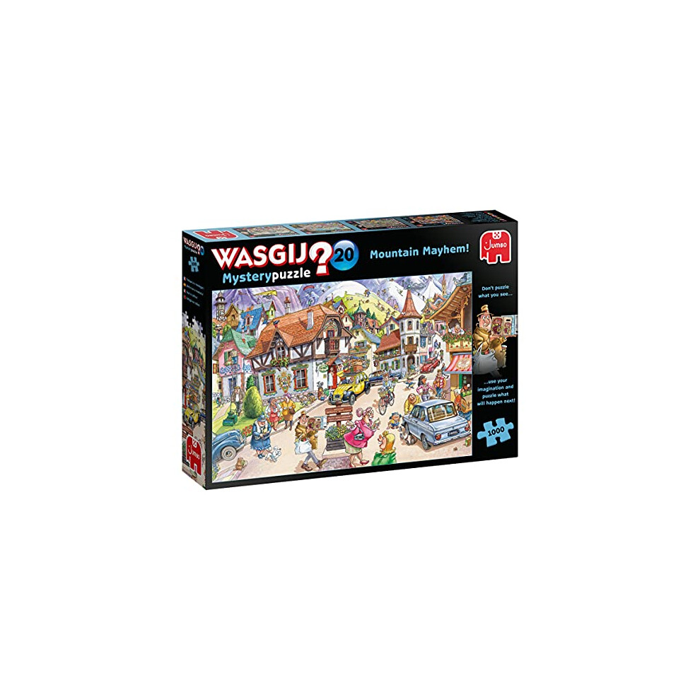 Wasgij Jumbo, Mystery 20 - Mountain Mayhem!, Jigsaw Puzzles For Adults, 1,000 Piece