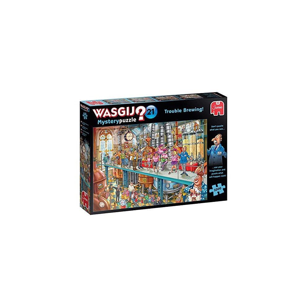 Wasgij Jumbo, Mystery 21, Trouble Brewing, Jigsaw Puzzle For Adults, 1000 Piece